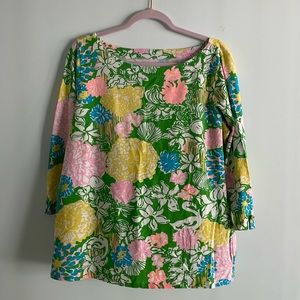 Lilly Pulitzer Spring Cotton shirt size XL